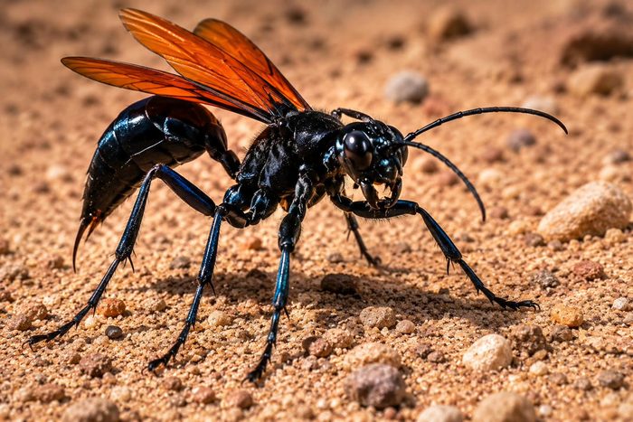 Tarantula Hawk, Sonoran Desert, Arizona.
