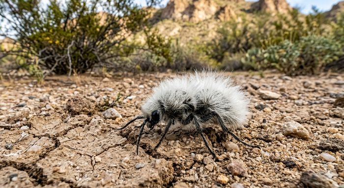 Thistledown Velvet Ant, Sonoran Desert, Arizona.